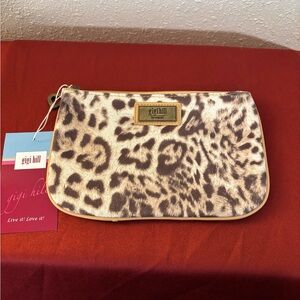Gigi Hill Leopard Print Wristlet Clutch